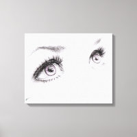 Ojos femeninos hermosos Dibujo Arte minimalista