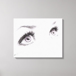 Ojos femeninos hermosos Dibujo Arte minimalista