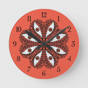 Ojos malvados raros rojo trippy reloj