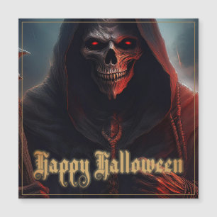 Ojos rojos brillantes Segador Arte de Halloween