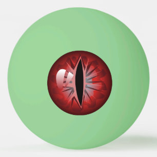 Ojos rojos espeluznantes brillan en las bolas de p