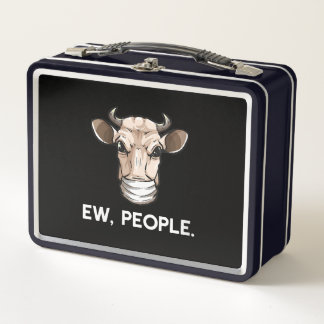 Ojos Vacas Con Un Regalo De Máscara Médica