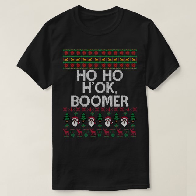 Ok Boomer Funny Navidades Feo Sweater Gen Z (Diseño del anverso)