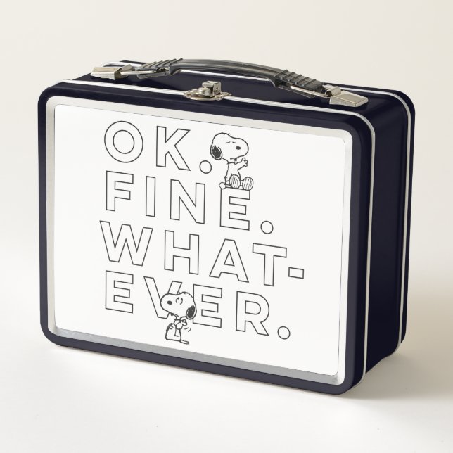 "Ok. Fine. Whatever." - Snoopy (Anverso)