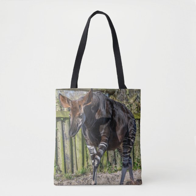 Okapi en la bolsa de asas del parque zoológico (Anverso)
