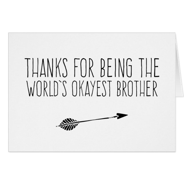 Okayest Brother del mundo divertido (Anverso (Horizontal))