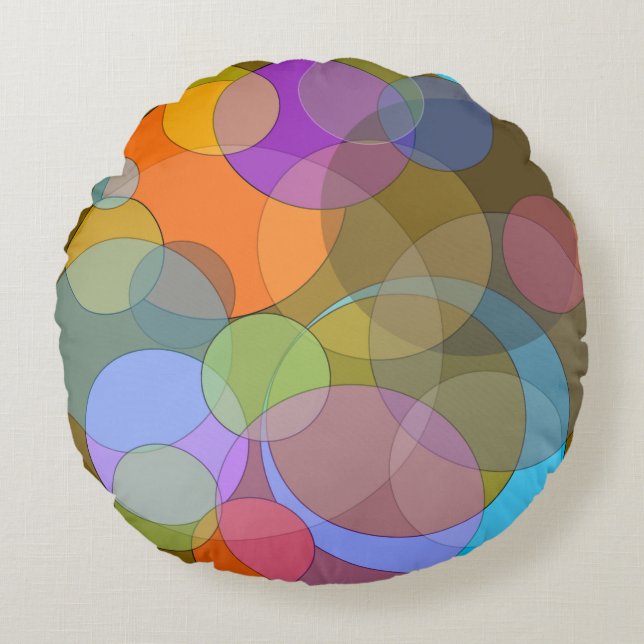 OKIO almohada de lanzamiento de algodón redondo |  (Anverso)