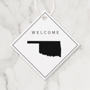 Oklahoma Bienvenida Bag Regalo Etiqueta Boda Fin d