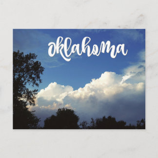 Oklahoma Blue Sky con tarjeta postal nublada