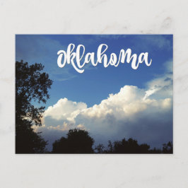 Oklahoma Blue Sky con tarjeta postal nublada
