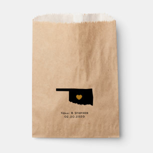 Oklahoma Boda Favor Trate Sacks, Bolsas de Regalo