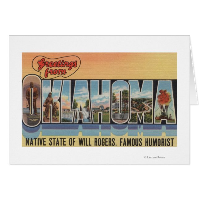 Oklahoma (Estado nativo de Will Rodgers) (Anverso (Horizontal))