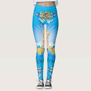 Oktoberfest / Leggings de Escudos bávaros con fest