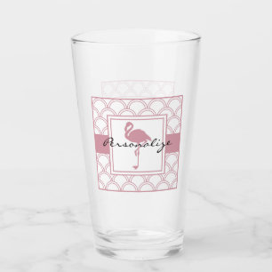 Ola Art Deco Patrón Flamenco Rosa