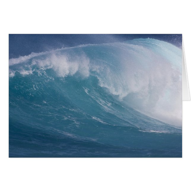 Ola azul chocando, Maui, Hawái, EE. UU. (Anverso (Horizontal))