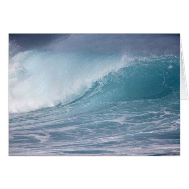 Ola azul chocando, Maui, Hawái, EE. UU. 2 (Anverso (Horizontal))