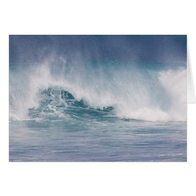 Ola azul chocando, Maui, Hawái, EE. UU. 3 (Anverso (Horizontal))