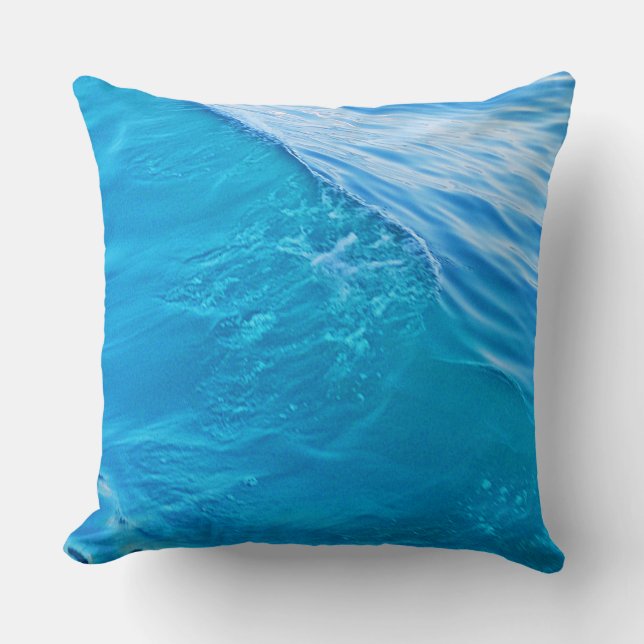 Ola de agua azul de almohada (Anverso)