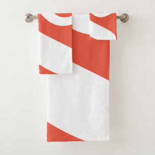 Ola de batir roja y blanca naranja