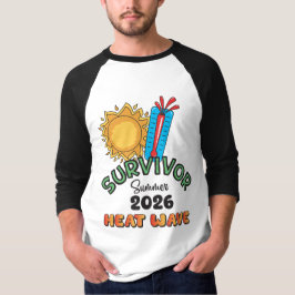 Ola de calor de verano 26 camiseta de hombre manga