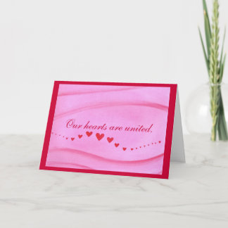 Ola de corazones rojos, plantilla de invitación de