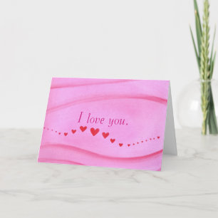 Ola de Corazones Rojos, Tarjeta de te amo