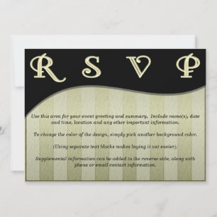Ola de diseño moderno y rayas Invitación personali