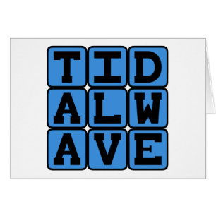 Ola de marea, violento tsunami