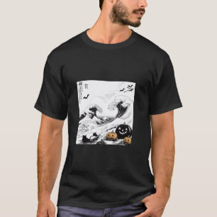 Ola de sombras Hokusai se reúne con camiseta de Ha