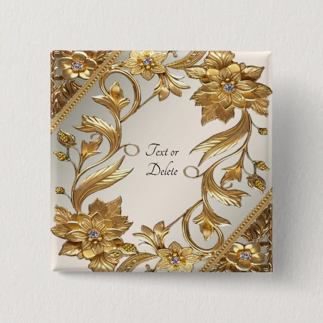 Ola dorada deja botón floral (Anverso)