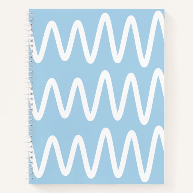 Ola No. 3 - Cuaderno (Azul Polvoriento) (Anverso)