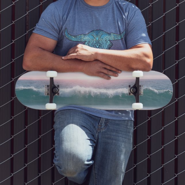 Ola oceánica Sunset Artsy Skateboard (Exterior 3)