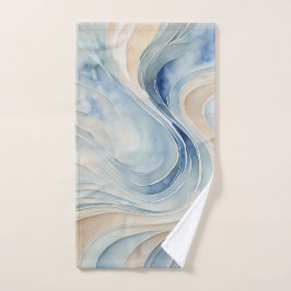 Olas beige azules