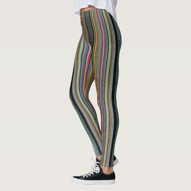 Olas Caprichosas: Leggings Coloridos Perfectos par (Izquierda)