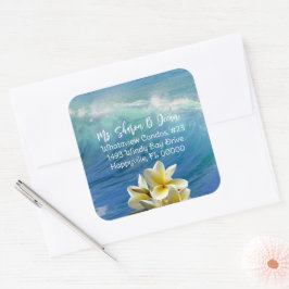 Olas de bloqueo Frangipani Sello de dirección de r