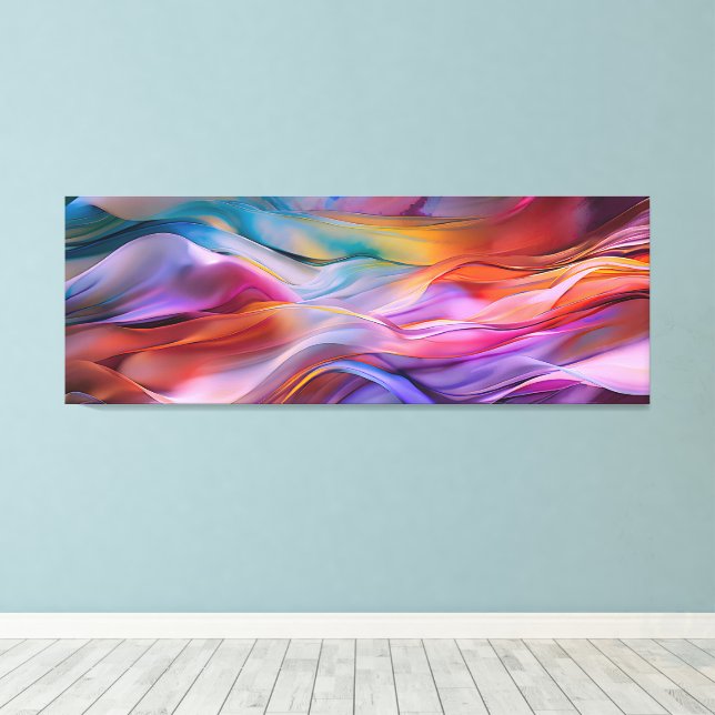"Olas de ensueño" arte abstracto contemporáneo (Insitu (piso de madera))