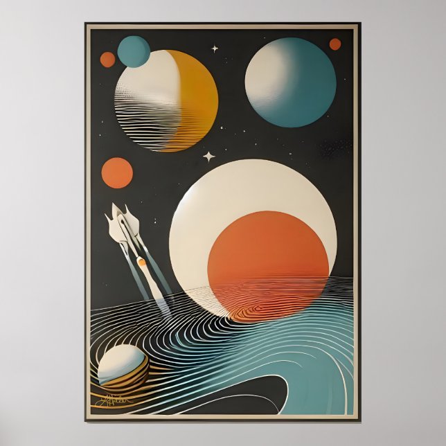 Olas de galaxia de arte de la era del espacio de m (Frente)
