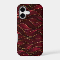 Olas de mármol rojo burgundy elegantes con acento