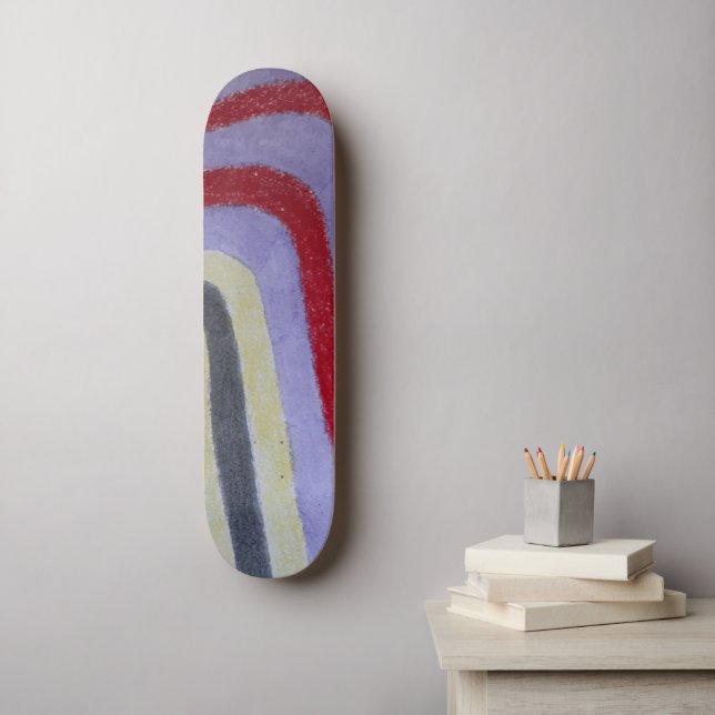Olas de monopatín de colores (Arte de la pared)