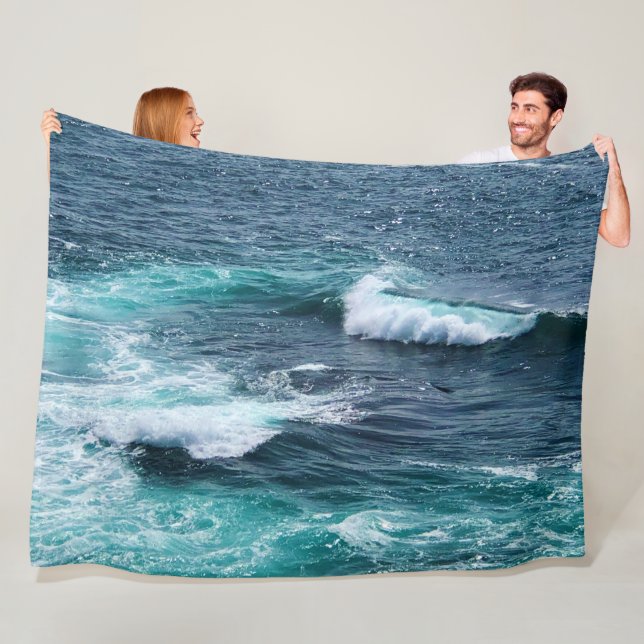 Olas de playa Arrojar una manta (In situ)