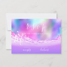 Olas de RSVP Océano Tropical Acuático Rosa Pastel