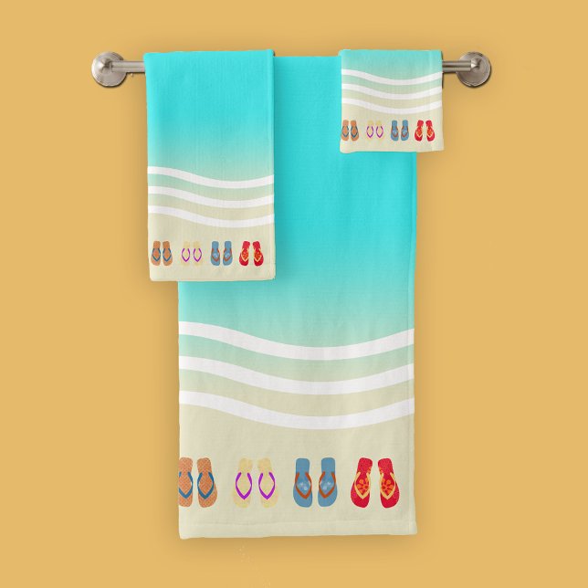 Olas de verano de playa Flip Flops (Subido por el creador)