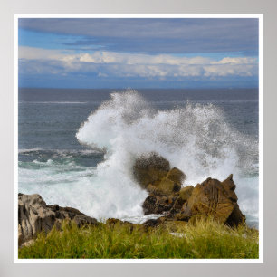 Olas del Océano Atlántico   Arte Costero Escabroso