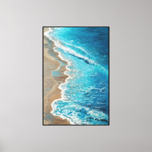 Olas del Océano en la Playa Arte Abstracto de Pare