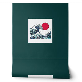 Olas del Océano Suaves Papel Pintado Japonés Ukiyo