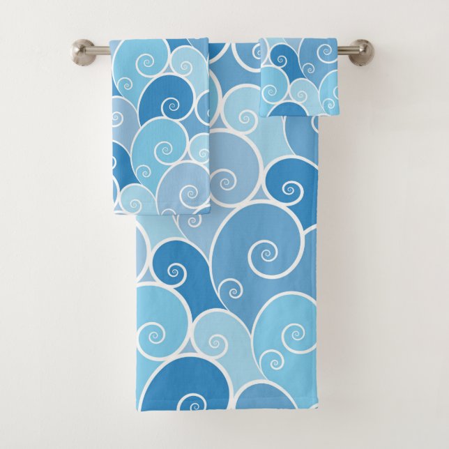 Olas en espiral azules (In situ)