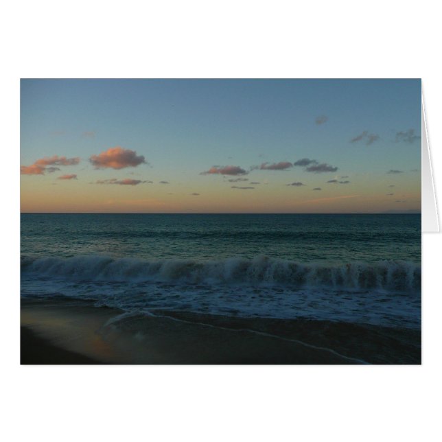 Olas estrelladas en el paisaje de Sunset Beach (Anverso (Horizontal))