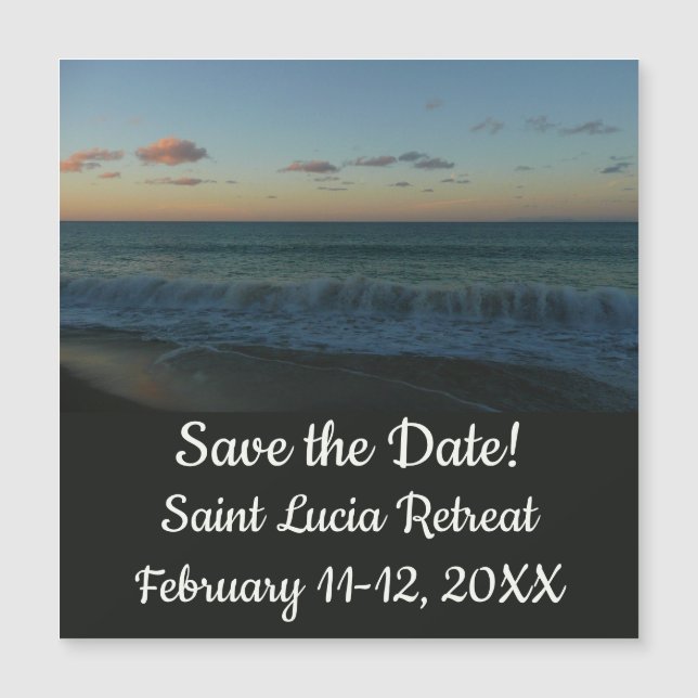 Olas estrelladas en el paisaje de Sunset Beach (Anverso)