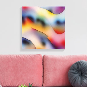 "Olas fraccionadas" arte abstracto contemporáneo