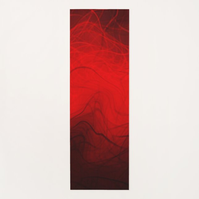 Olas Lineales Rojas - Yoga Mat (Anverso)